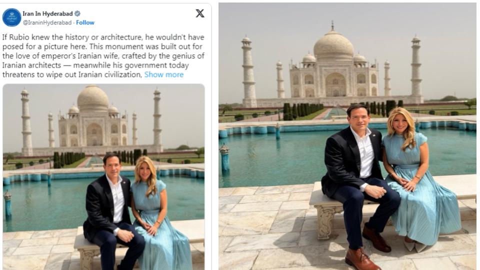 irantakesswipeatussecretaryrubioovertajmahalvisit