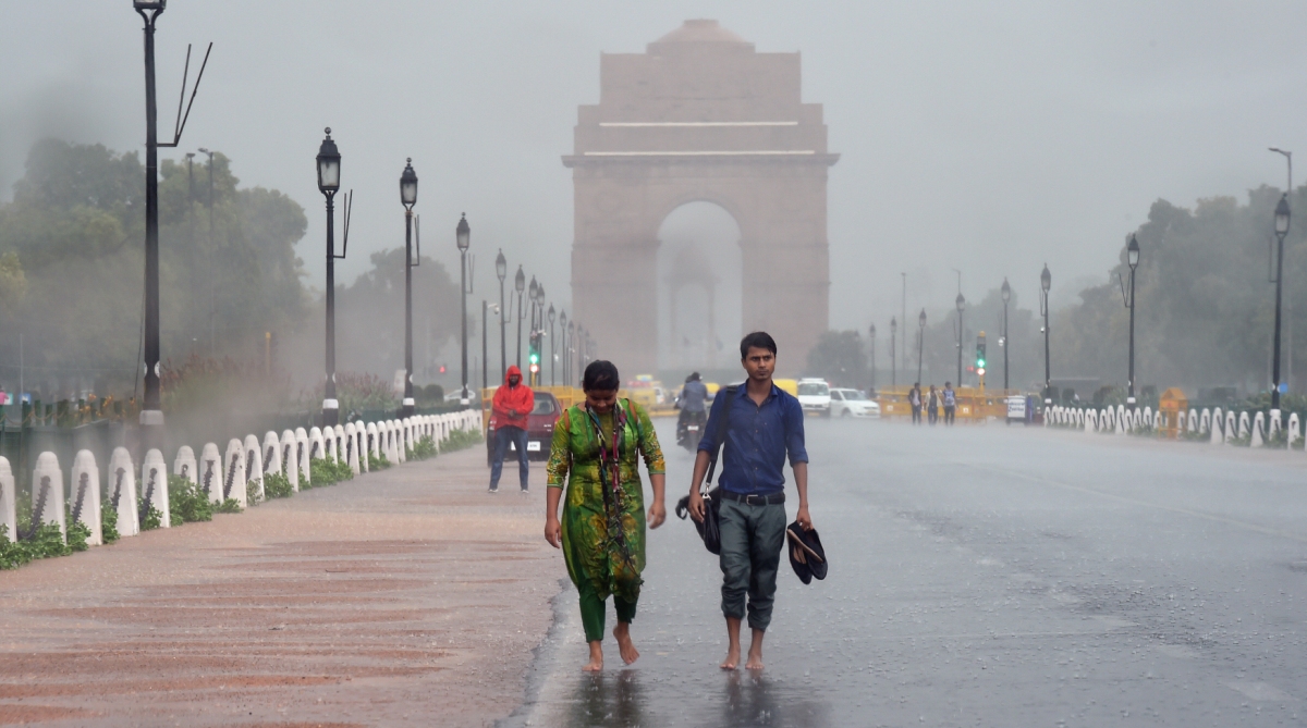 Monsoon showers drenched Delhi