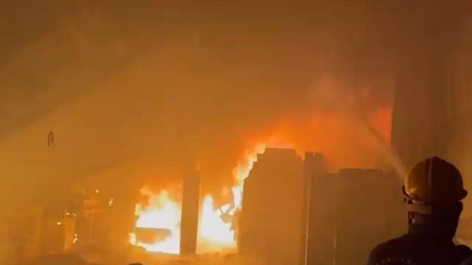 Major Fire Breaks Out at Paper Plate Shop in Ongole