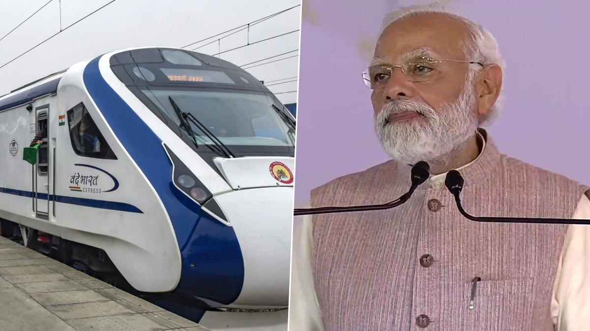 pmmodiflagsoffrajasthansfirstvandebharatexpress