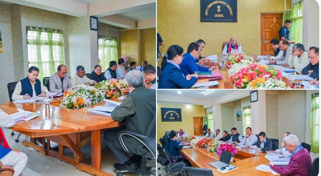 manipurcmandhiscabinetcolleaguesholdstatecabinetmeetinginukhruldistrictheadquarters