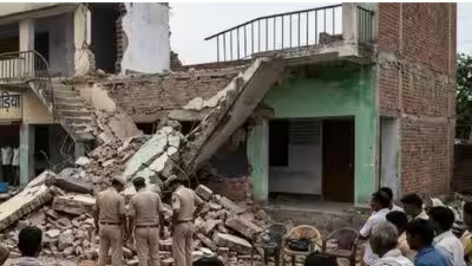 7-Yr-Old Girl killed, 3 Injured After School Staircase Collapses in Bihar