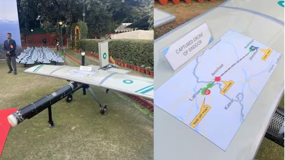 Indian Army displays Pakistani drone captured in Op Sindoor