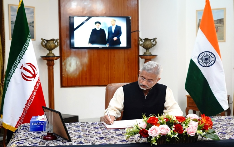 eamdrsjaishankarvisitsembassyofiranconveysdeepestcondolencesondeathofiranianprez
