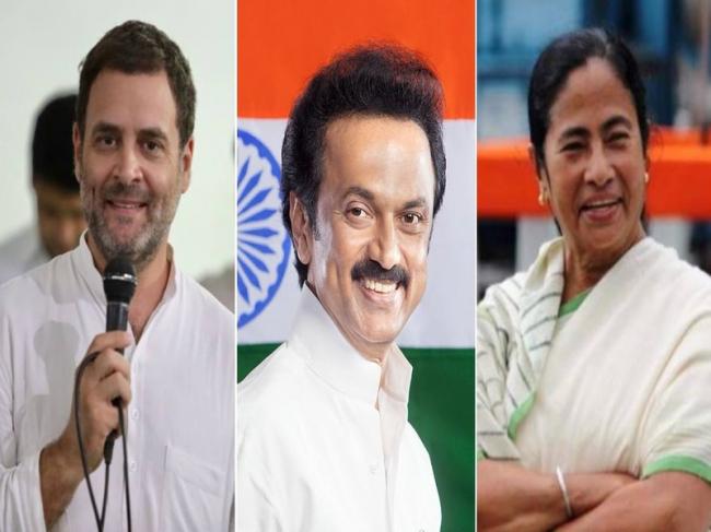 rahulgandhiandmamatabanerjeecongratulatesmkstalin