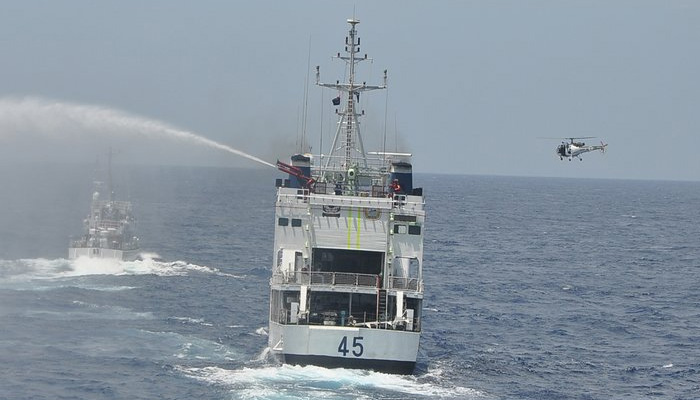 indiankoreancoastguardsholdjointexerciseoffchennaicoast