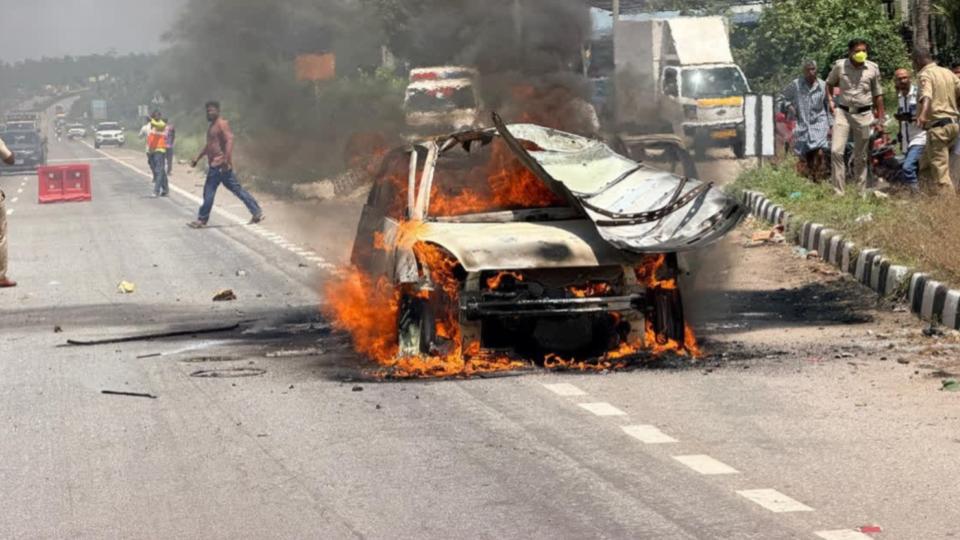 Karnataka Man Dies After Car Explosion During Alleged Kidnap Bid, Woman Escapes