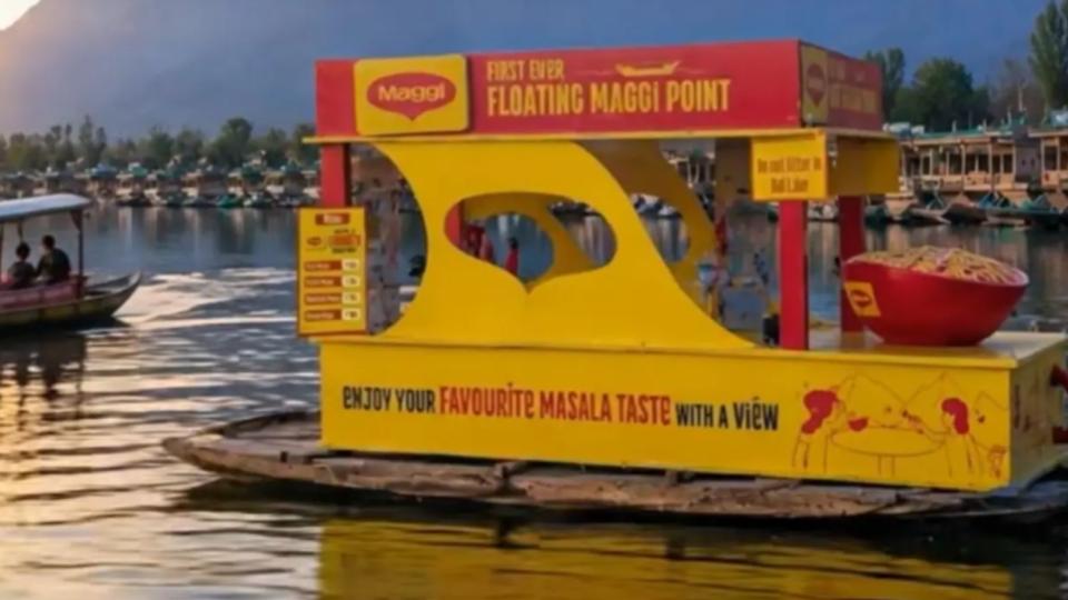 Maggi’s floating Dal Lake kiosk sparks buzz and debate online