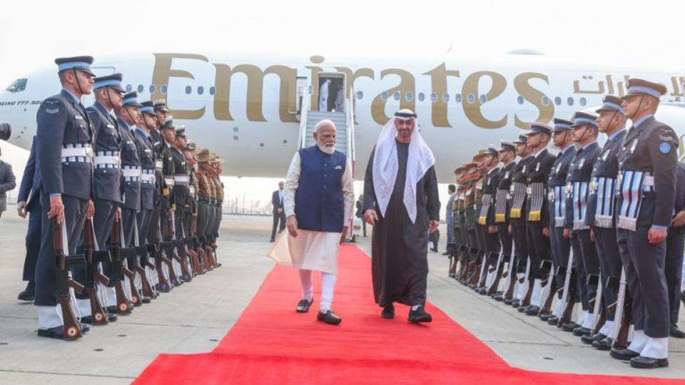 UAE President Sheikh Mohamed Bin Zayed Al Nahyan Arrives In New Delhi