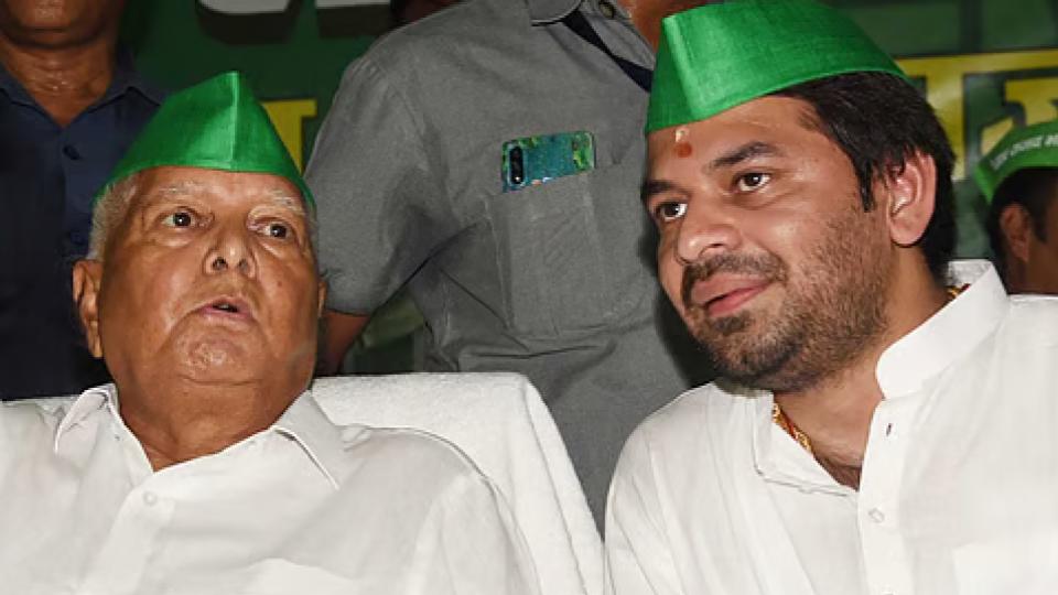 Lalu Prasad expels elder son from RJD for ‘irresponsible behaviour’