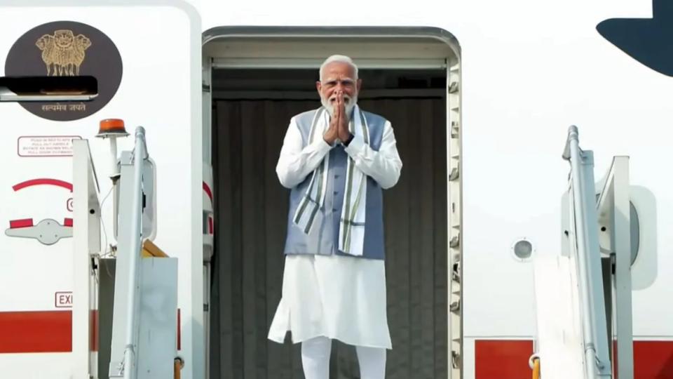 PM Narendra Modi left for a three-day State Visit to Seychelles