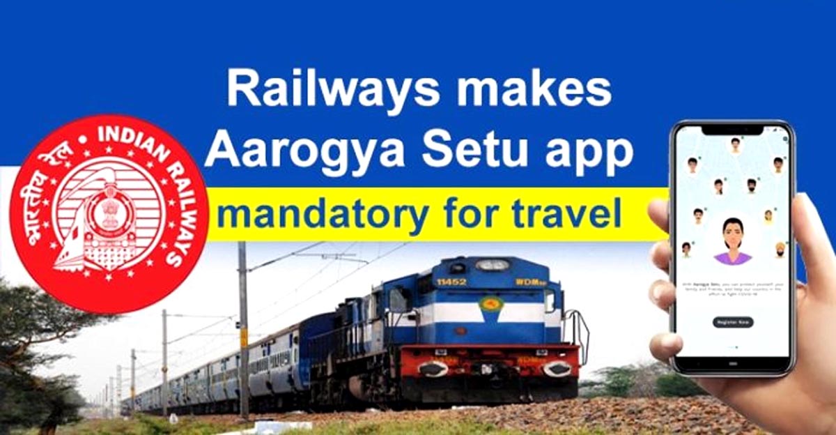 railwaysmakesinstallingaarogyasetumobileappmandatoryfortravel