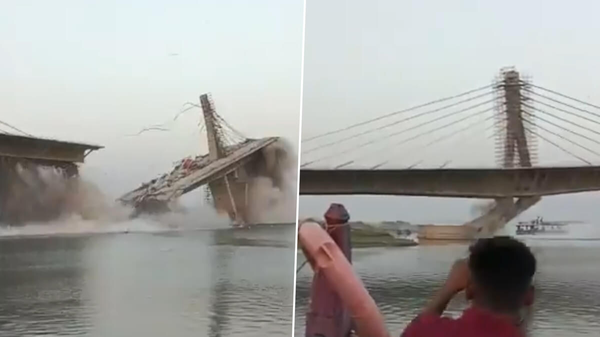 Portion of under-construction bridge collapses in Bihar
