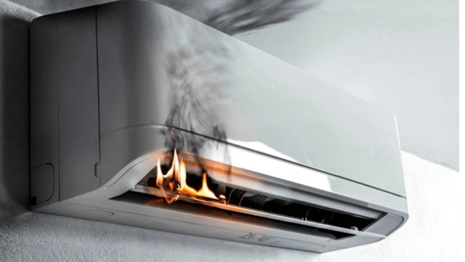 Elderly Couple Had Close Shave As AC Catches Fire At Night In Keralam