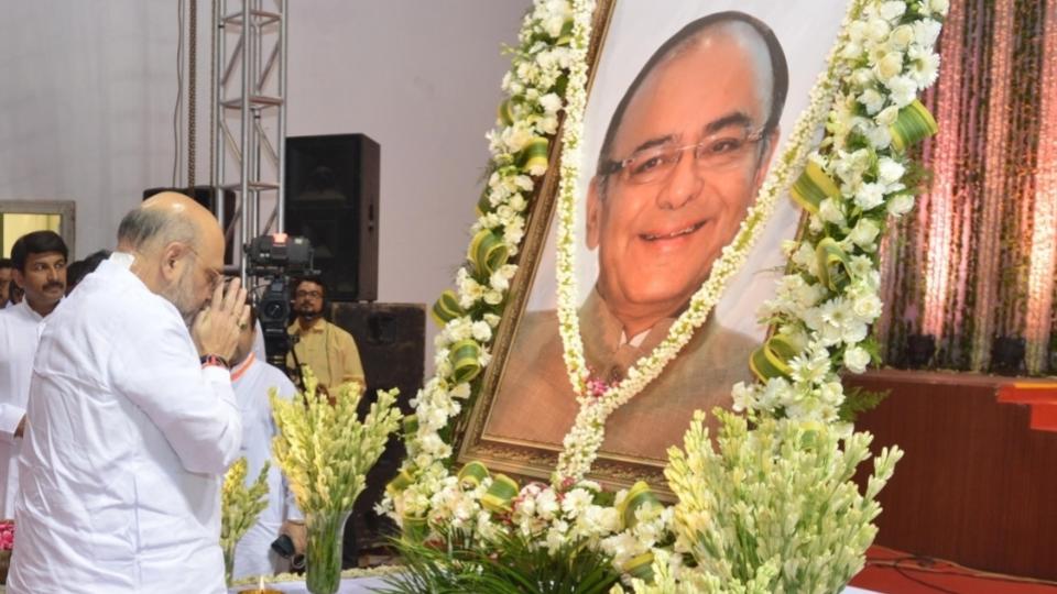 Amit Shah paid tributes to Arun Jaitley On His Birth Anniversary