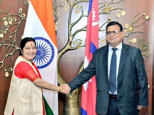 sushmaswarajholdsbilateraltalkswithnepaldeputyprimeminister