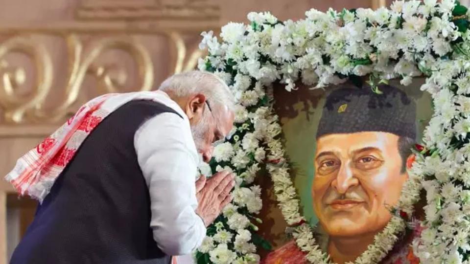 PM Modi Pays Tribute To Bhupen Hazarika On His 100th Birth Anniversary