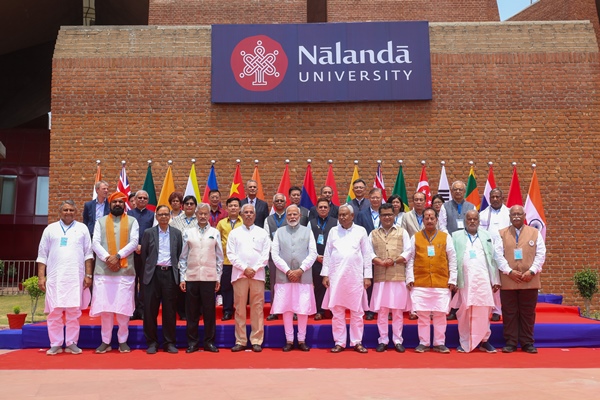 pmmodiinauguratesnewlybuiltcampusofnalandauniversityinrajgirbihar