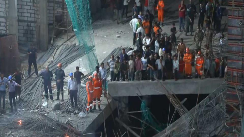 12 hospitalised as metal slab crashes at Gandhinagar, Ahmedabad