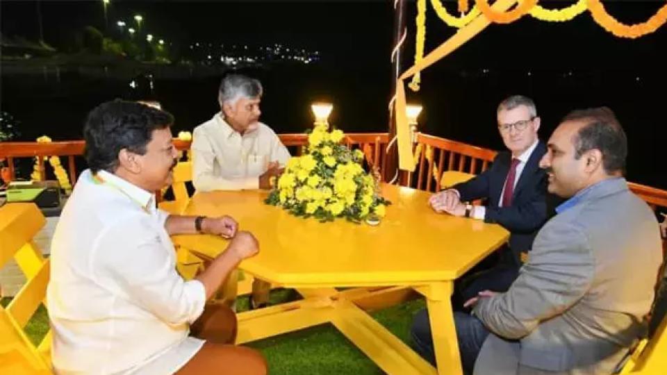 CM Chandrababu Naidu Holds Talks With EU Ambassador For Investment