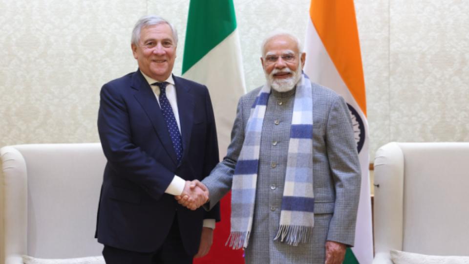 PM Modi Meets Italy’s Deputy PM Antonio Tajani In New Delhi