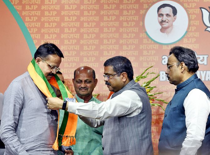 Six-time MP Bhartruhari Mahtab joins BJP party in New Delhi