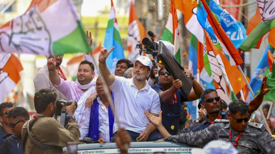Rahul Gandhi At Bihar Rally 