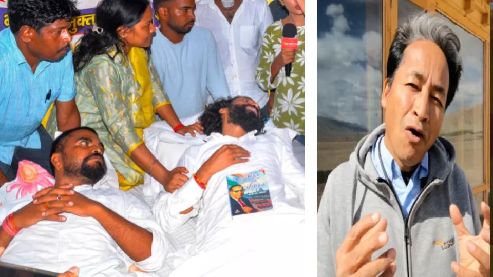 Sonam Urges Jharkhand Protester to Drink Water 