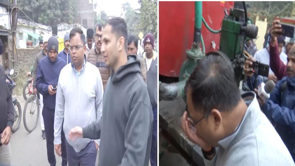 Collector inspects water tanker facilities in Indore