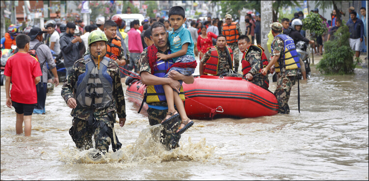 52 dead in Nepal floods and landslides triggered by heavy rains
