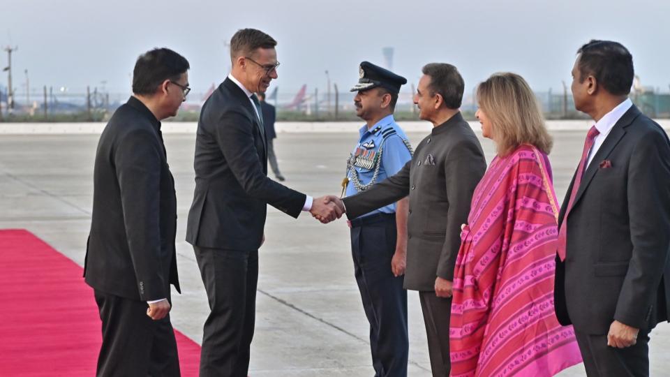 PM Narendra Modi welcomes Finland President 