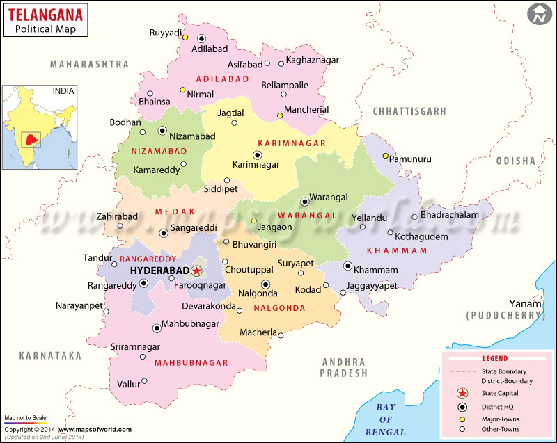 telanganastatetohave24or25districts