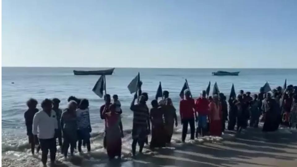 Salt Workers Protest in Tamil Nadu 