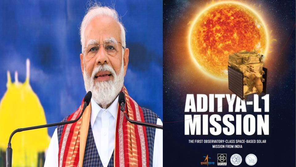 pmmodiapplaudsisro’sunwaveringscientificendeavorswithadityal1launch