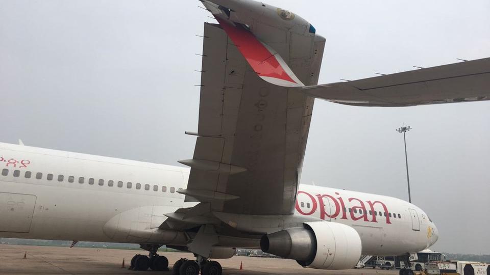 wingsofaiandethopianairlinescollideatdelhiairportprobeordered
