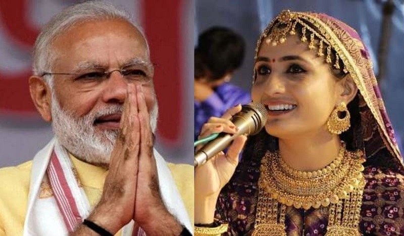 pmnarendramodisharesdevotionalsongsungbygeetarabari