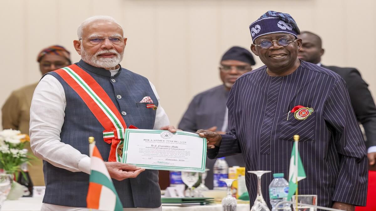 pmmodibecomesecondforeigndignitarytorecievenigeriashighestcivilianaward