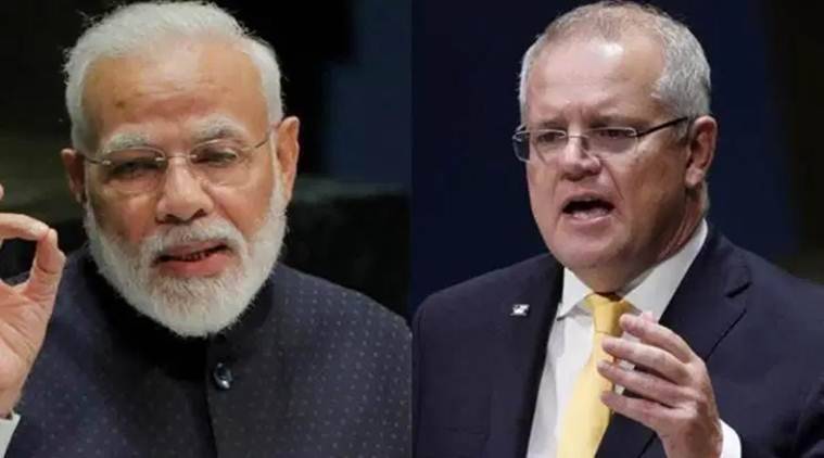 pmmodiandhisaustraliancounterpartscottmorrisontoholdsecondindiaaustraliavirtualsummittoday