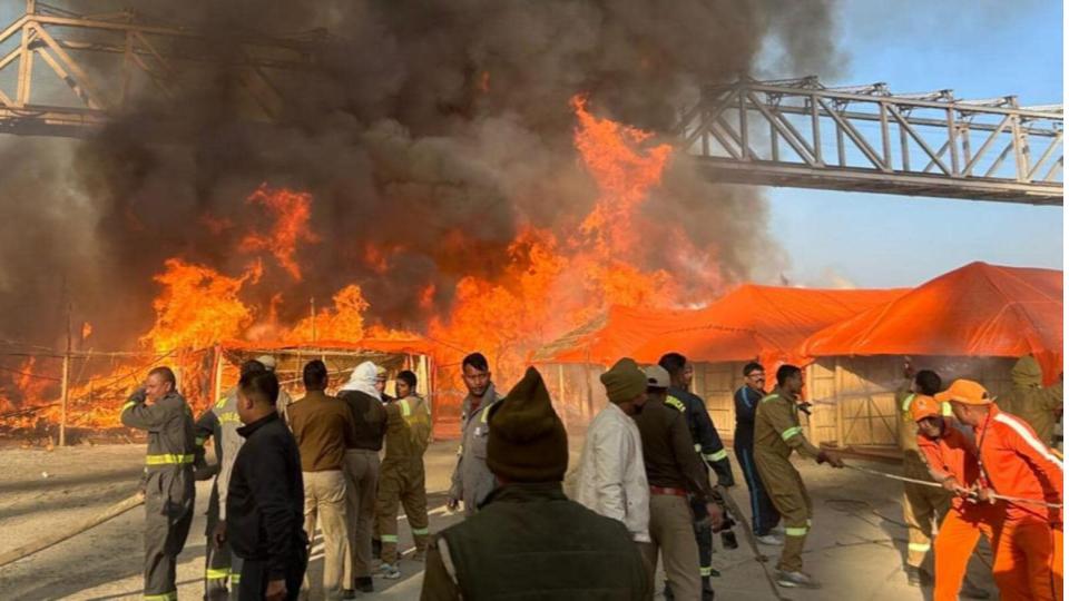 anothermassivefireinmahakumbhmela15tentsguttedoutsidesector22