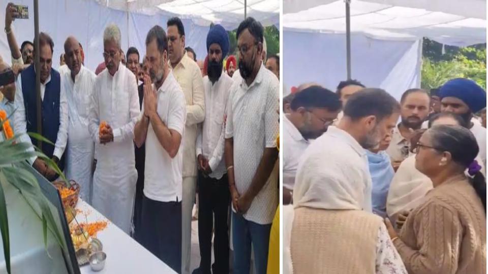 Rahul Gandhi meets family of Haryana IPS officer Puran Kumar