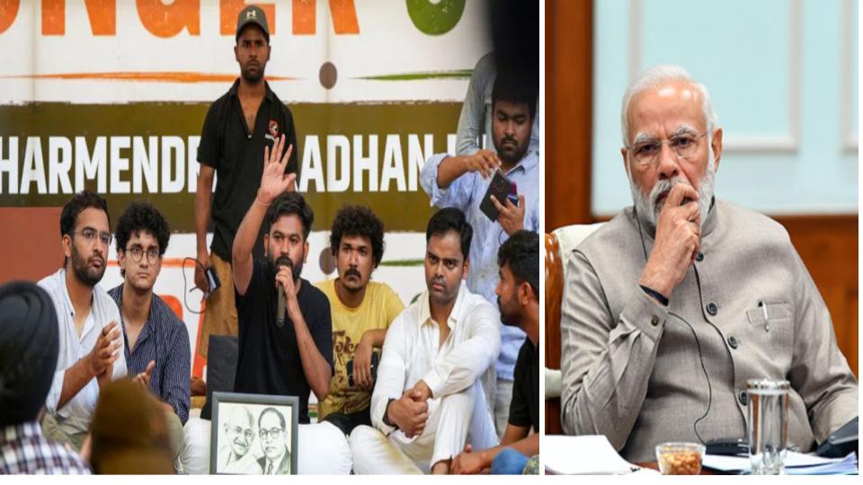 Abhijeet Dipke begins indefinite fast for PM Modi resignation