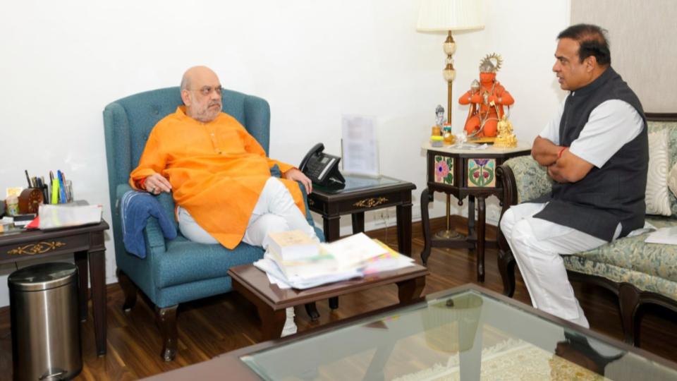 CM Himanta Biswa Briefs Amit Shah on Assam welfare initiatives