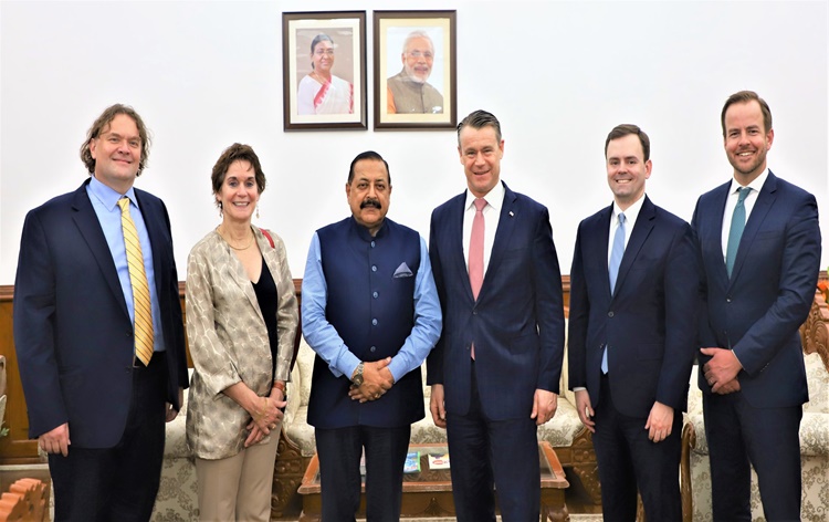 highlevelusdelegationcallsonunionministerjitendrasinghinnewdelhi