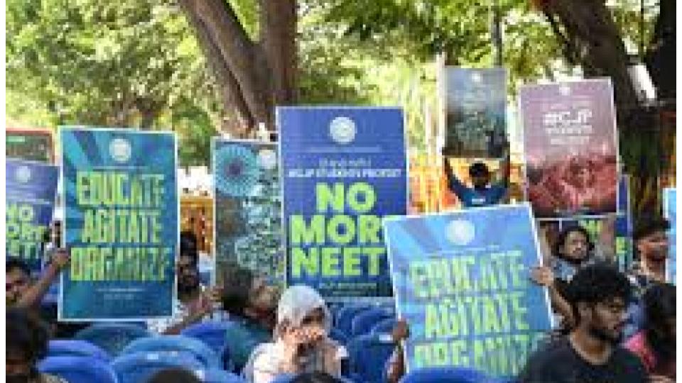 Students Protests Against NEET In Chennai