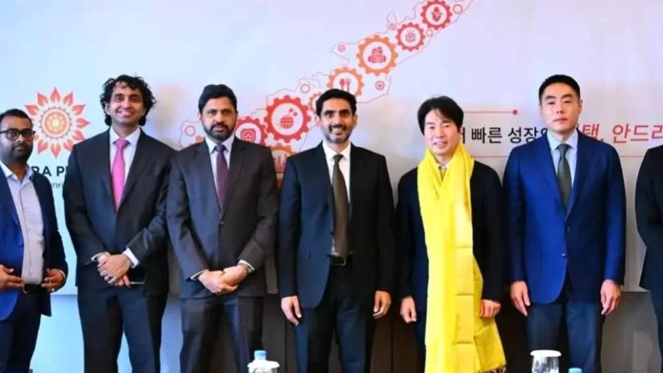 Lokesh Meets Samsung Executive Vice-President Yoon