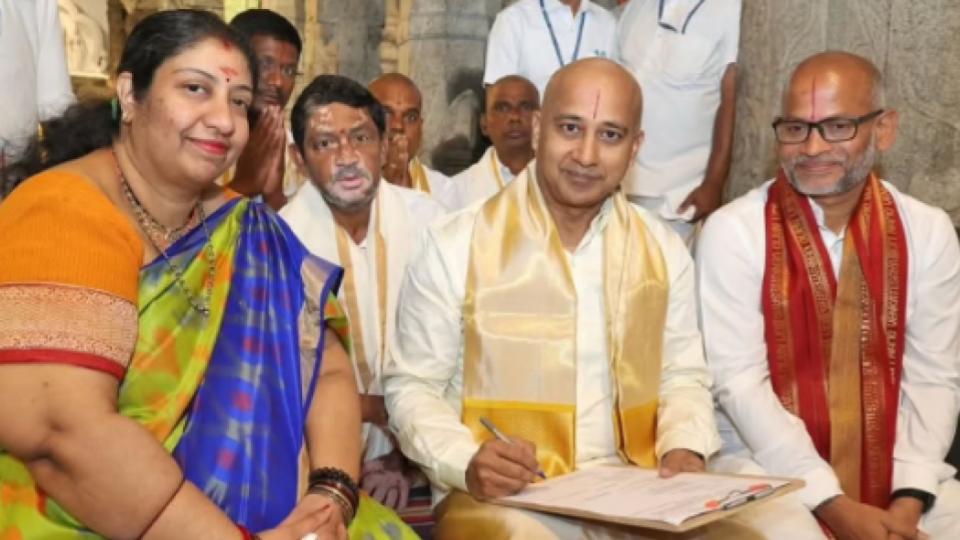 IAS officer Ravichandra Assumes Charge as TTD Executive Officer