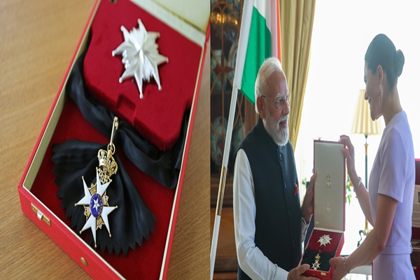 pmmodirecieveshis31stglobalhonourconferredwithswedensroyalorderofpolarstar