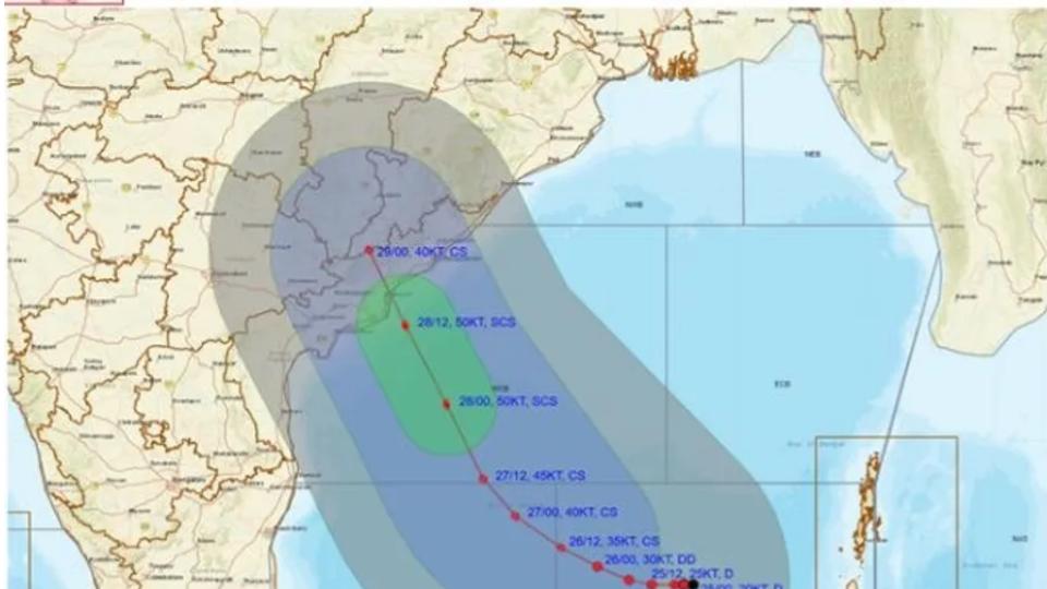 Cyclone Montha To Cross Kakinada on Oct 28