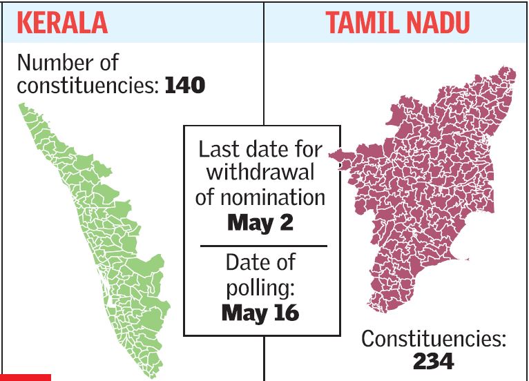 notificationsforsinglephaseassemblypollsintnkeralatobeissuedtoday