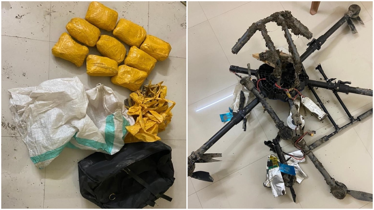BSF shoots down drone near India-Pakistan International Border in Punjab; arrests smuggler